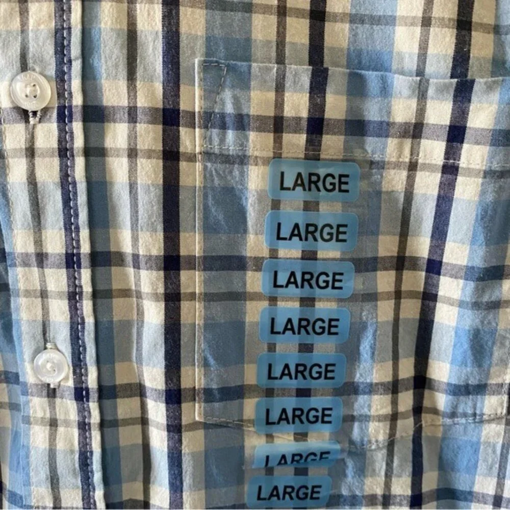 NWT‎ Gap Men's Long-Sleeved Poplin Button-Down Shirt Size L